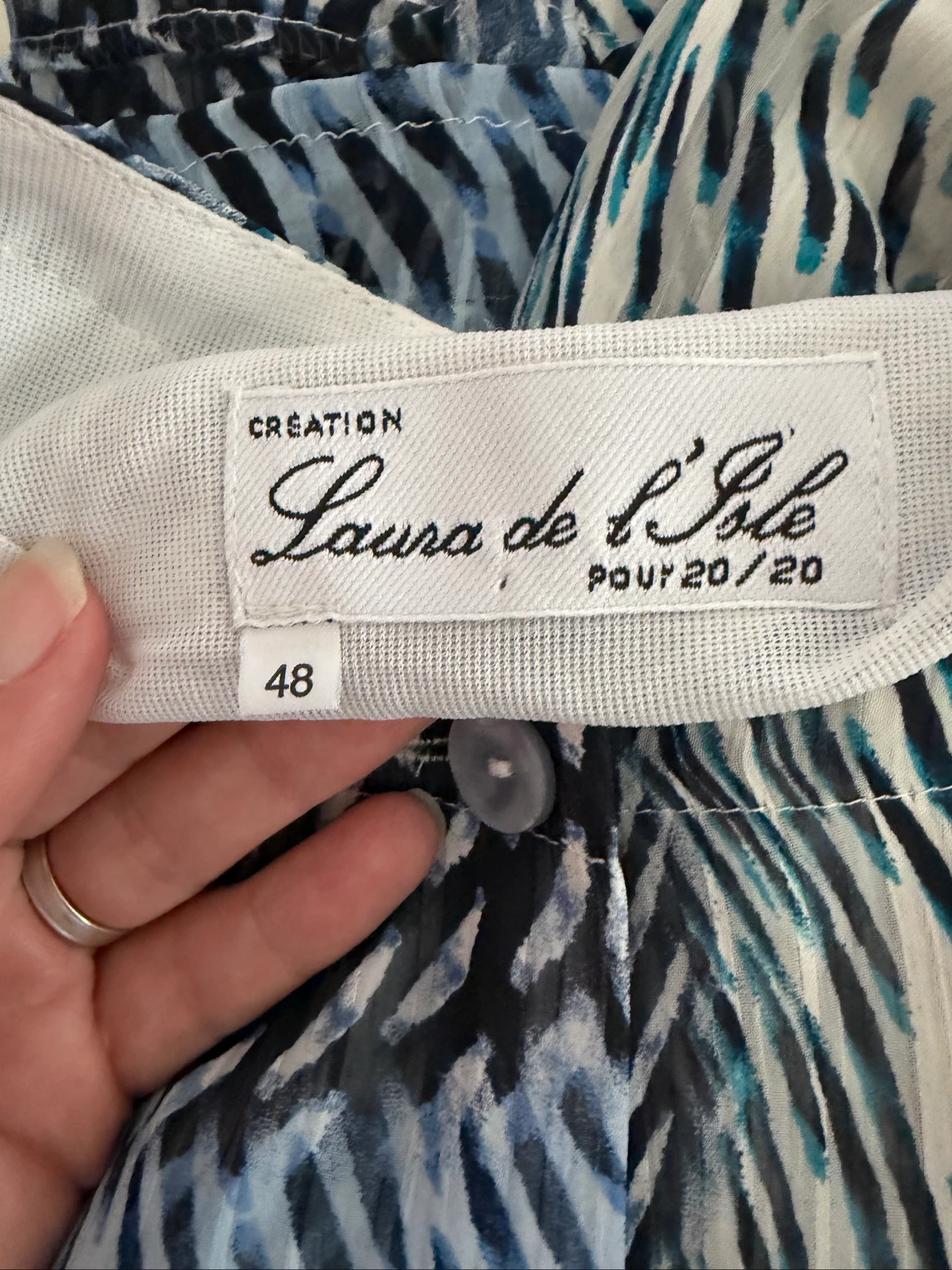 Robe fluide "Laura de l'Isle" tamanho 48, muito bom estado. – photo 3